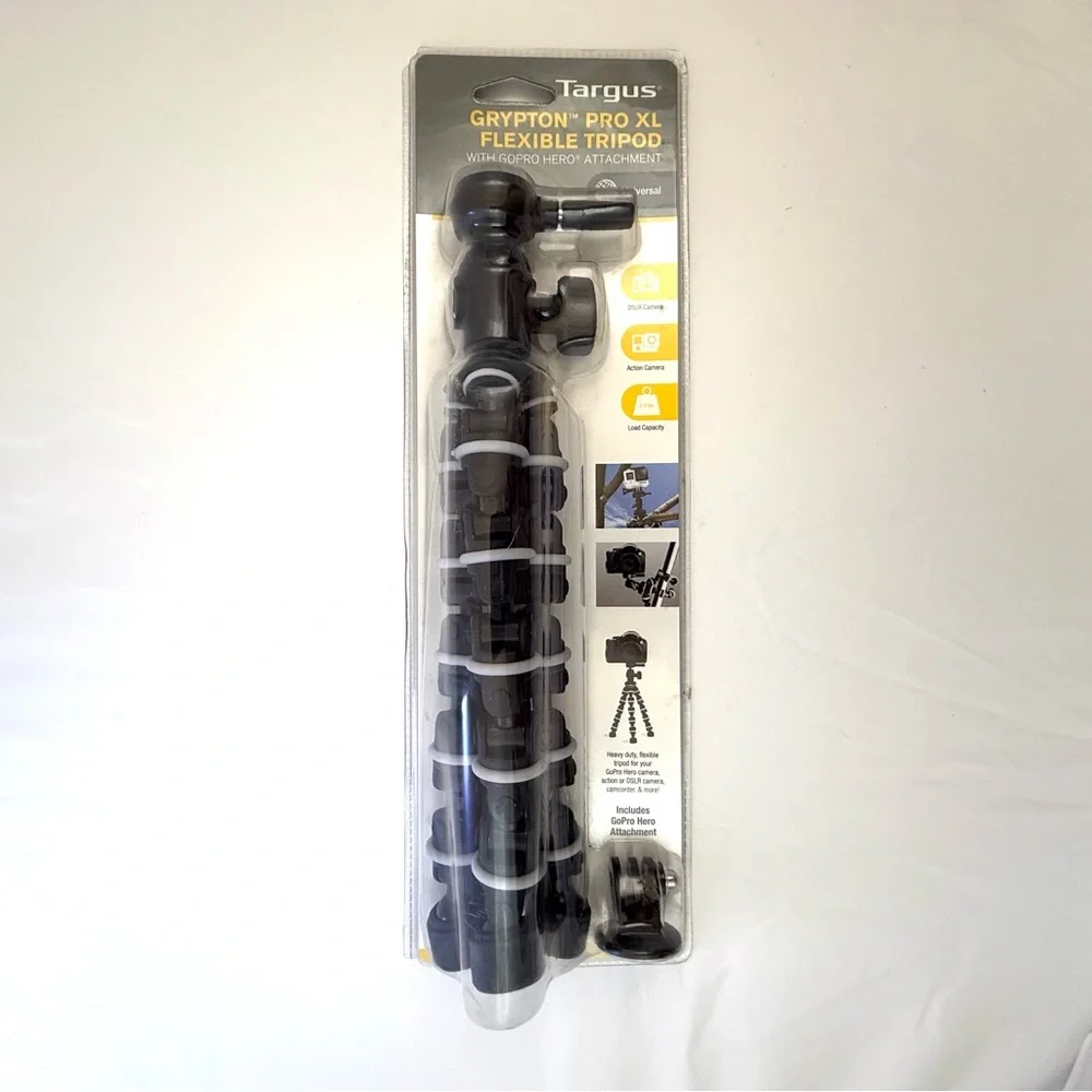 Targus Grypton Pro XL Flexible Tripod with GoPro Mount New in Original Packaging